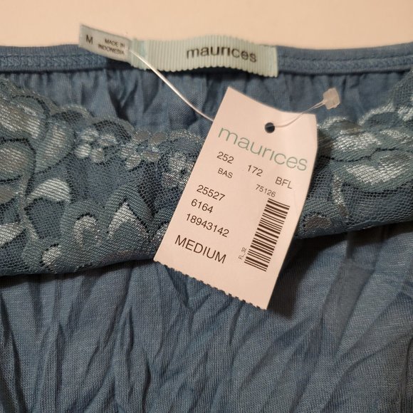 ❤SOLD❤ NWT Maurices Crinkle Lace Tank Top - Picture 6 of 6